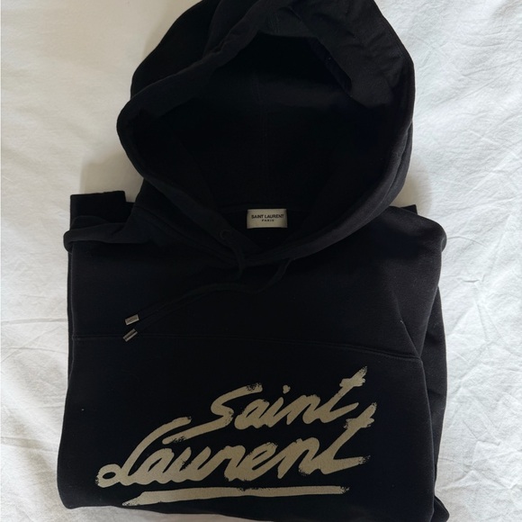 Saint Laurent 50s Signature Logo Hoodie - Picture 3 of 3